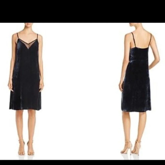 Elie Tahari Velvet Slip Dress Size 12 - Picture 1 of 4